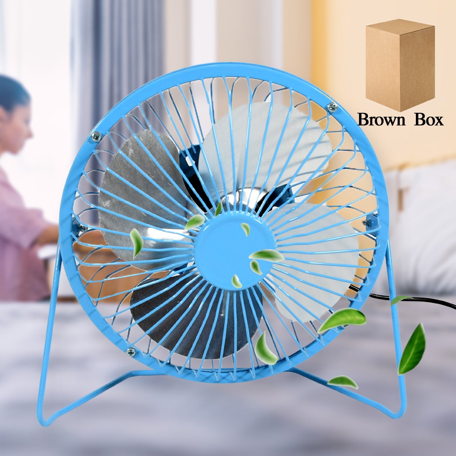 USB Table Desk Personal Metal Electronic Fan, Compatible with Computers, Laptops, Student Dormitory, Suitable For Office, School Use (1 Pc) USB Table Desk Personal Metal Electronic Fan, Compatible with Computers, Laptops, Student Dormitory, Suitable For Office, School Use (1 Pc)